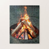 Camping créatif feu de camp photo puzzle puzzle (Vertical)