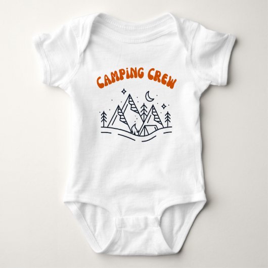 Camping Crew Baby Bodysuit (Voorkant)