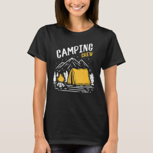 Camping Crew Familie Kampeer Tent voor Camper T-shirt