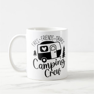 Camping Crew Fries Vrienden Drinken Koffiemok