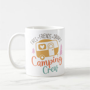 Camping Crew Fries Vrienden Drinken Koffiemok