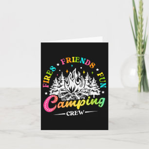 Camping Crew Vuur Vrienden Leuke Zomer Vibes Campe Kaart