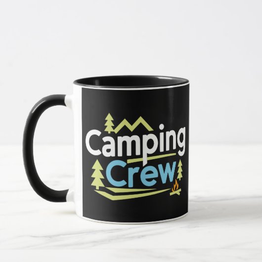 Camping Crew, zwarte mokken  (Links)