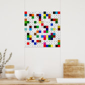 Camping Crossword Poster (Keuken)