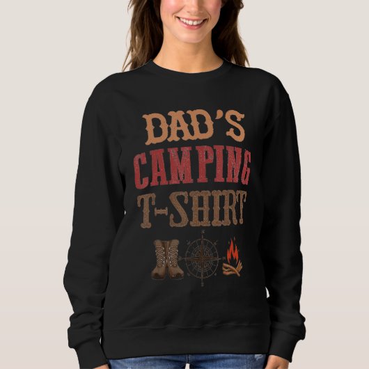 Camping Dad Father's Day Funny Hiking Adventure Fi Trui (Voorkant)