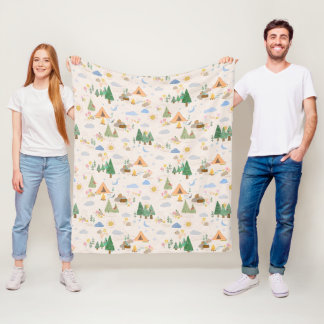 Camping dag fleece deken