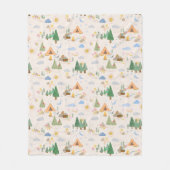 Camping dag fleece deken (Voorkant)