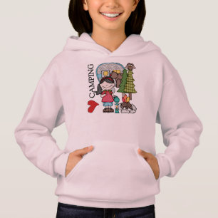 Camping d'amour de la fille I de cheveux noirs