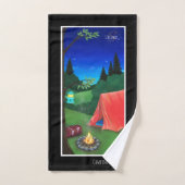 Camping Day and Night Bad Handdoek (Handdoek)