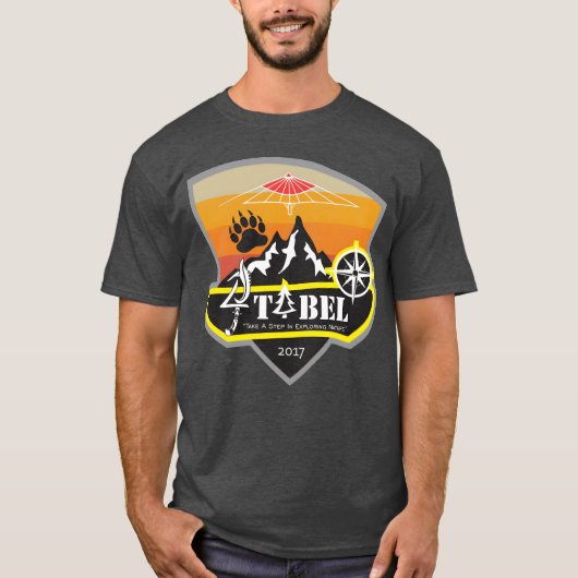 Camping day retro t-shirt (Voorkant)