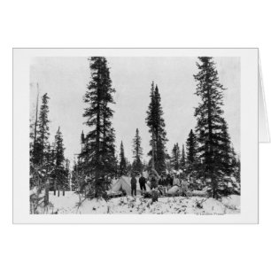 Camping de neige au nord du cercle arctique