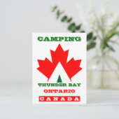 Camping de vacances Carte postale Canada Maple Lea (Debout devant)