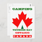 Camping de vacances Carte postale Canada Maple Lea (Devant / Derrière)