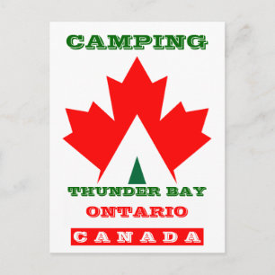 Camping de vacances Carte postale Canada Maple Lea