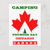 Camping de vacances Carte postale Canada Maple Lea (Devant)