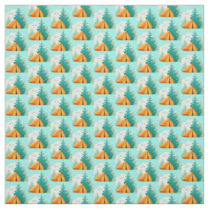 Camping Design Fabric Stof