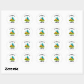 Camping Design Ronde Sticker (Vel)