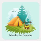 Camping Design Sticker (Devant)