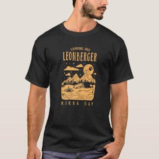 Camping En Leonberger Kinda Dag Leeuw Hond T-shirt