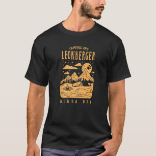 Camping En Leonberger Kinda Dag Leeuw Hond T-shirt