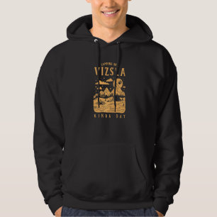 Camping En Vizsla Soort Dag Hongaarse Pointer Hond Hoodie