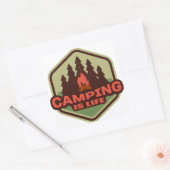 Camping Est Stickers Vie (Enveloppe)