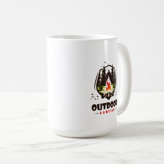 Camping extérieur | Mug classique 15# (Devant droit)