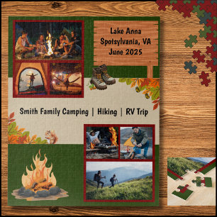 Camping familial RV Randonnées Souvenirs Puzzle