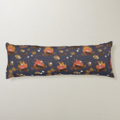 Camping Fire Outdoor Adventure & Marshmallows Lichaamskussen (Achterkant)