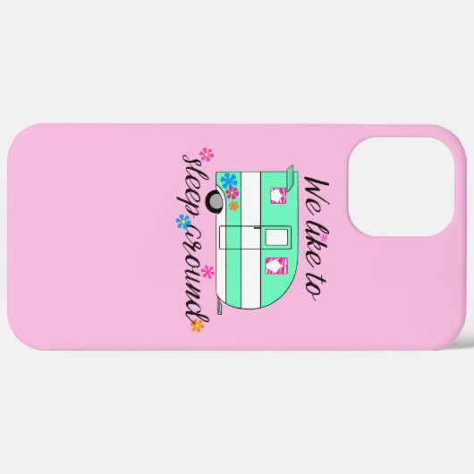 Camping Fun / "We slapen graag rond!" Case-Mate iPhone Case (Achterkant / Rechts)