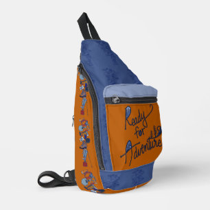 Camping Gear Print Cut Sew Bag Sling Bag
