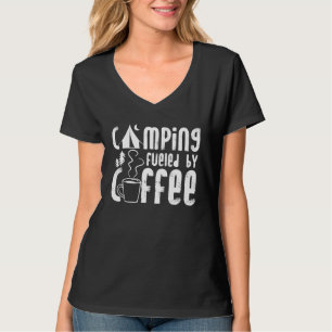 Camping Gedreven Door Coffee Campers Camper Buiten T-shirt
