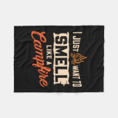 Camping - Geur als een kampvuur Fleece Deken (Voorkant (Horizontaal))