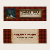 Camping, Glamping, Nature Wedding Favor Balise 2 (Devant & derrière)