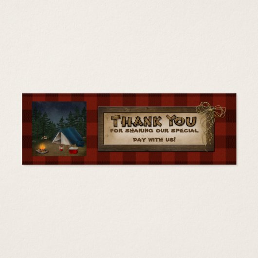 Camping, Glamping, Nature Wedding Favor Balise 2 (Devant)