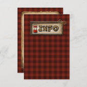 Camping, Glamping, Pêche, Carte de Parc Naturel (Devant / Derrière)