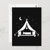 Camping glamping tent briefkaart (Voorkant / Achterkant)