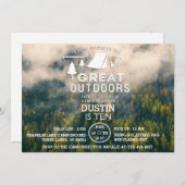 Camping Great Outdoors Invitation (Devant / Derrière)