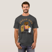 Camping Groep Knuffel Smores Marshmallow en Grappi T-shirt (Voorkant volledig)