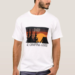 Camping Guru Dad T-shirt Natuur Lover