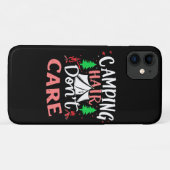 Camping Haar Niet Geïnteresseerd Grappig Case-Mate iPhone Case (Achterkant (horizontaal))