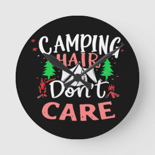 Camping Haar Niet Uitmaken Grappig Ronde Klok