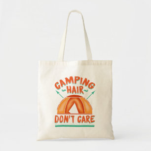 Camping Hair Don't Care Grappig Avontuur Tote Bag