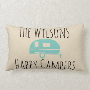 Camping "Happy Camper"-accentuleuzen Kussen