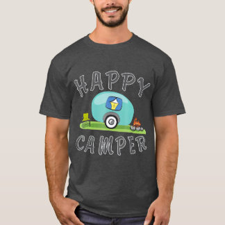 Camping Happy Camping Trailer Camper T-shirt