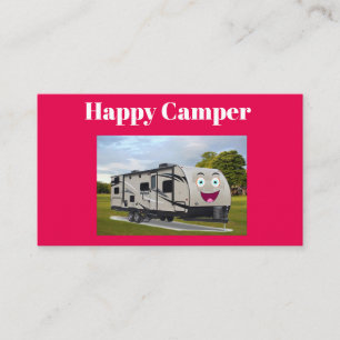 Camping Happy Retirement in de RV door Funnycoomb Visitekaartje