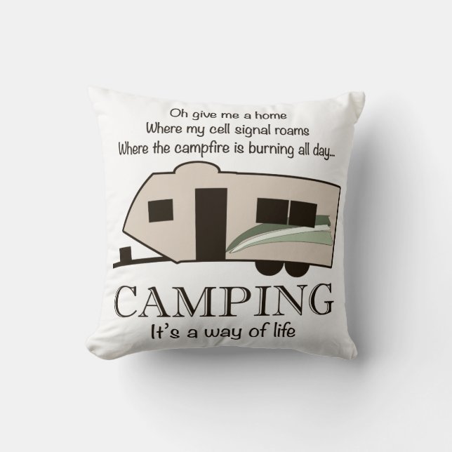 Camping: Het is een manier van leven Kussen (Voorkant)