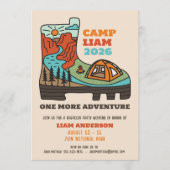 Camping Hiking Bachelor Party Weekend Invitation (Devant)