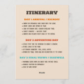 Camping Hiking Bachelor Party Weekend Invitation (Dos)