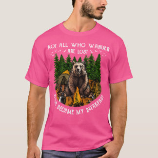 Camping Hiking Beer niet iedereen die de ander ver T-shirt